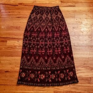 Vintage retro midi skirt